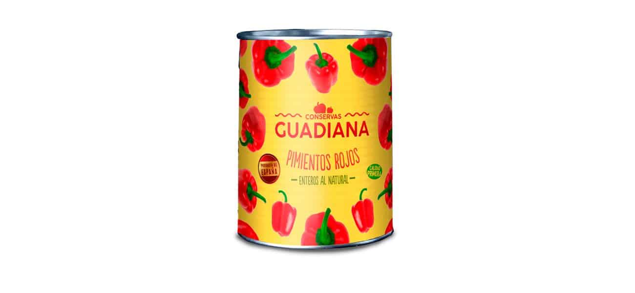 Pimientos rojos cebolla guadiana