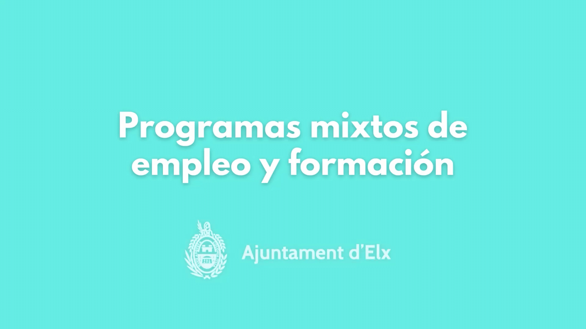 Programas mixtos de Empleo y Formación